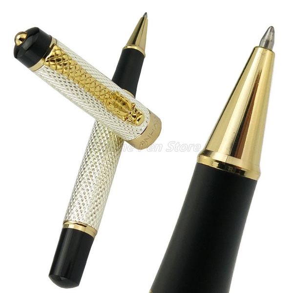 ballpoint pens jinhao metal silver mesh design descendants of the dragon refillable roller ball pen professional office stationery writing, Blue;orange
ballpoint pens jinhao metal silver mesh design descendants of the dragon refillable roller ball pen professional office stationery writing, Blue;orange