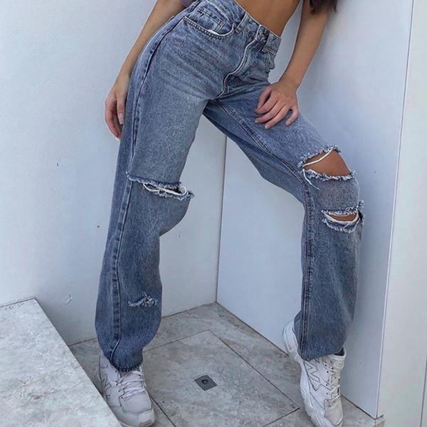 women's jeans casual loose ripped denim pant distressed wide leg lady stretch pull-on skinny jeggings regular-plus size, Blue
women's jeans casual loose ripped denim pant distressed wide leg lady stretch pull-on skinny jeggings regular-plus size, Blue