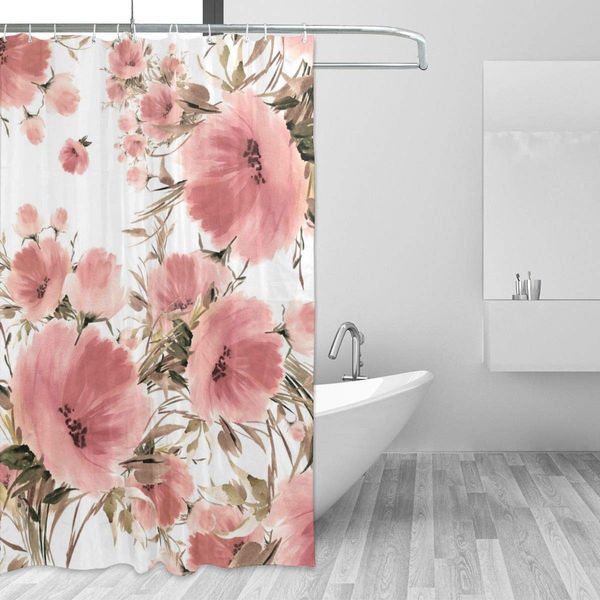 pink flower bouquets shower curtain for bathroom with 7-12 hooks 55x72 inch polyester fabric machine waterproof shower curtains
pink flower bouquets shower curtain for bathroom with 7-12 hooks 55x72 inch polyester fabric machine waterproof shower curtains