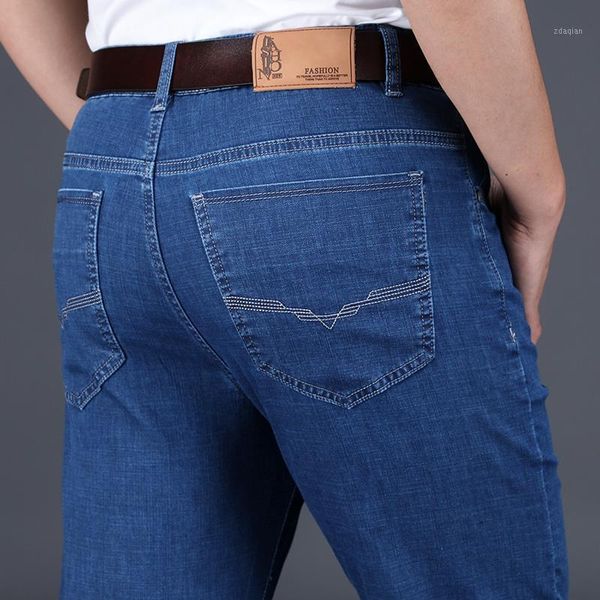 men's jeans business casual thin 2021 spring and summer high-waisted loose straight denim trousers male autumn brand pants, Blue
men's jeans business casual thin 2021 spring and summer high-waisted loose straight denim trousers male autumn brand pants, Blue