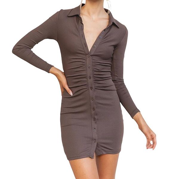 casual dresses female shirt dress solid color turn-down collar long sleeve for ladies brown black orange green, Black;gray
casual dresses female shirt dress solid color turn-down collar long sleeve for ladies brown black orange green, Black;gray