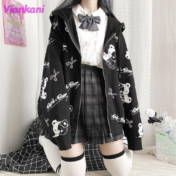 women's jackets japanese gothic coat women 2021 spring fall fashion ins preppy kawaii jacket hoodies long sleeve womens goth, Black;brown
women's jackets japanese gothic coat women 2021 spring fall fashion ins preppy kawaii jacket hoodies long sleeve womens goth, Black;brown