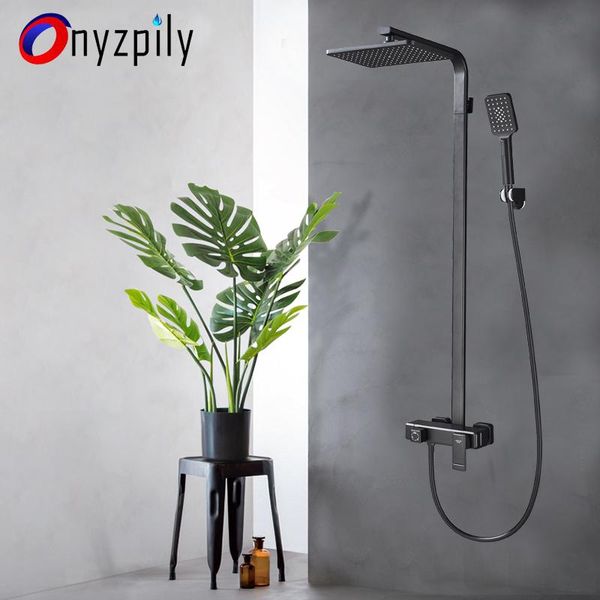 onyzpily shower faucet set black chrome 3 waterway &cold water mixer wall mounted abs hand pv hose bathroom sets
onyzpily shower faucet set black chrome 3 waterway &cold water mixer wall mounted abs hand pv hose bathroom sets
