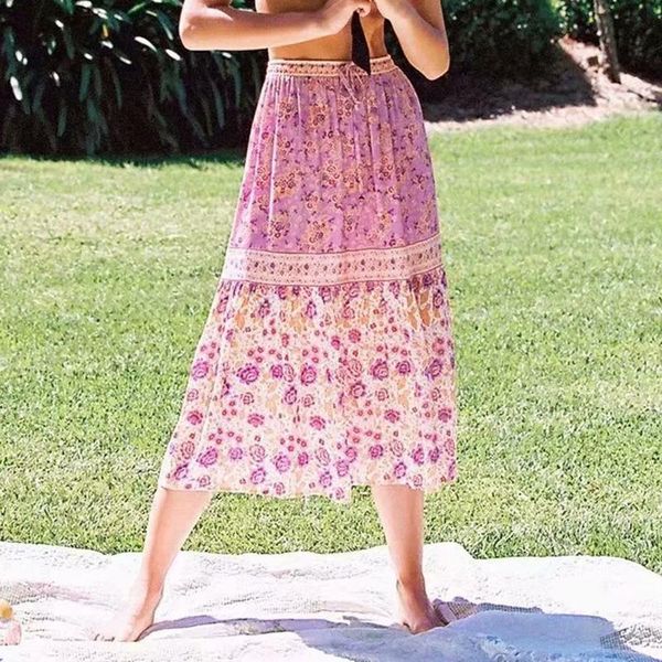 skirts cute purple floral print long women elastic waist cotton boho summer beach ladies vacation plus 2021 party wear, Black
skirts cute purple floral print long women elastic waist cotton boho summer beach ladies vacation plus 2021 party wear, Black