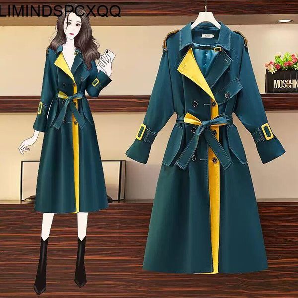 women's trench coats fashion autumn winter casual double breasted simple classic long coat with belt chic female windbreaker, Tan;black
women's trench coats fashion autumn winter casual double breasted simple classic long coat with belt chic female windbreaker, Tan;black