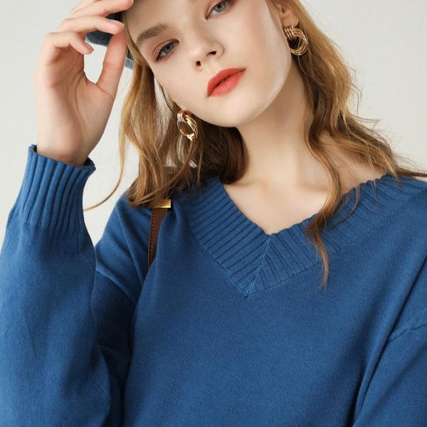 solid color v-neck pullovers sweater long sleeve thick casual women autumn knitted loose female pull size knitwear women's sweaters, White;black
solid color v-neck pullovers sweater long sleeve thick casual women autumn knitted loose female pull size knitwear women's sweaters, White;black