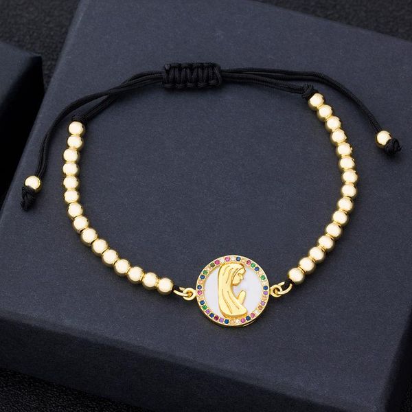 lucky jewelry jesus virgin mary angel adjustable bracelets shell for women christmas christian religious charm bracelet, Golden;silver
lucky jewelry jesus virgin mary angel adjustable bracelets shell for women christmas christian religious charm bracelet, Golden;silver