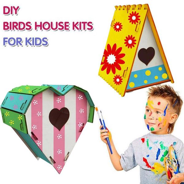 wooden home decoration diy hand painted crafts graffiti bird house set 30ml cages
wooden home decoration diy hand painted crafts graffiti bird house set 30ml cages