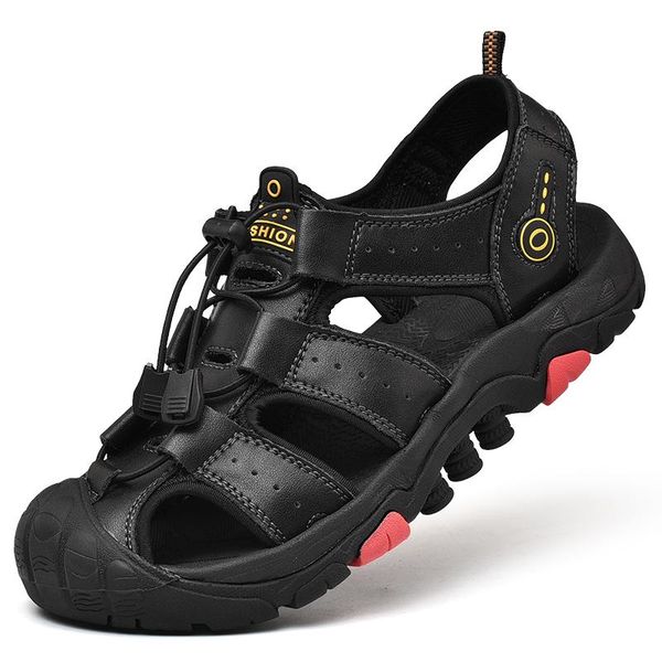 sandals large size casual shoes for men outdoors platform beach cow leather sandali covers toe summer sandales homme zapatos man, Black
sandals large size casual shoes for men outdoors platform beach cow leather sandali covers toe summer sandales homme zapatos man, Black
