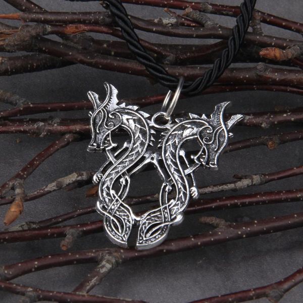 pendant necklaces drop double dragon retro necklace slavic viking antique handmade norse pendants&necklaces charm metal choker, Silver
pendant necklaces drop double dragon retro necklace slavic viking antique handmade norse pendants&necklaces charm metal choker, Silver