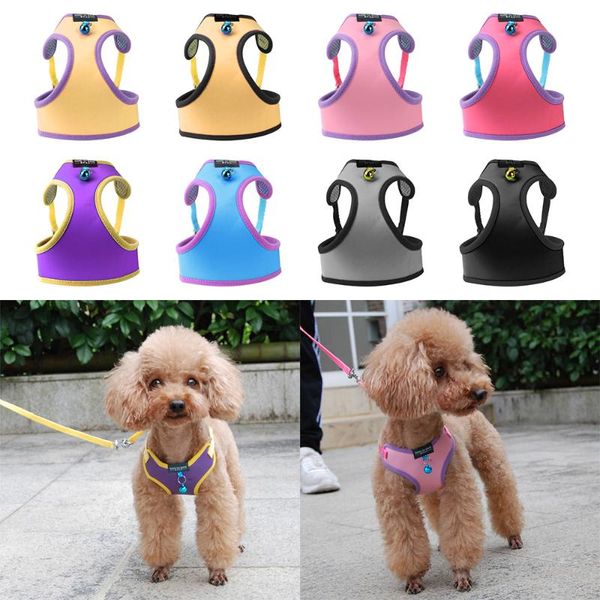 cat collars & leads adjustable pet harness vest with bell walking leash for kitten puppy small medium dog supplies
cat collars & leads adjustable pet harness vest with bell walking leash for kitten puppy small medium dog supplies