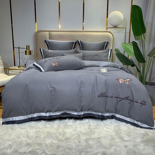luxury 100% cotton satin sanding bedding set europe horse embroidery duvet cover flat/fitted sheet pillowcases home textiles sets
luxury 100% cotton satin sanding bedding set europe horse embroidery duvet cover flat/fitted sheet pillowcases home textiles sets