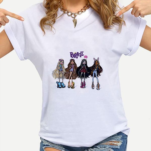 bratz aesthetic clothes feminino women t shirt fashion crewneck summer short sleeve casual hipster ropa tumblr mujer trend, White
bratz aesthetic clothes feminino women t shirt fashion crewneck summer short sleeve casual hipster ropa tumblr mujer trend, White