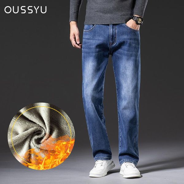 men's jeans winter fleece thick warm loose straight men classic business casual fashion high-waist denim trousers 40 42 44 46, Blue
men's jeans winter fleece thick warm loose straight men classic business casual fashion high-waist denim trousers 40 42 44 46, Blue