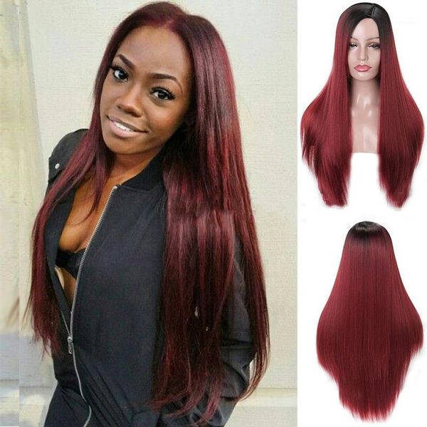 linghang long straight synthetic wig light blue ombre wigs for women mixed brown and blonde middle part nature hair1, Black
linghang long straight synthetic wig light blue ombre wigs for women mixed brown and blonde middle part nature hair1, Black