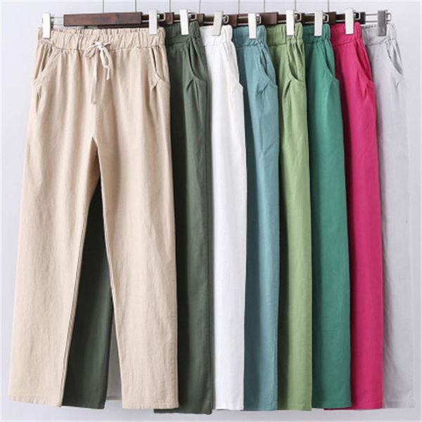 women's pants & capris cotton and linen women 2021 summer fashion style nine-point large size loose harem feet casual tide, Black;white
women's pants & capris cotton and linen women 2021 summer fashion style nine-point large size loose harem feet casual tide, Black;white