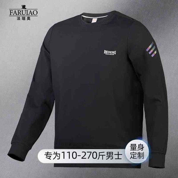 fattening men's casual sweater guy loose round neck pullover large fat man long sleeve simple t-shirt thin, White;black
fattening men's casual sweater guy loose round neck pullover large fat man long sleeve simple t-shirt thin, White;black