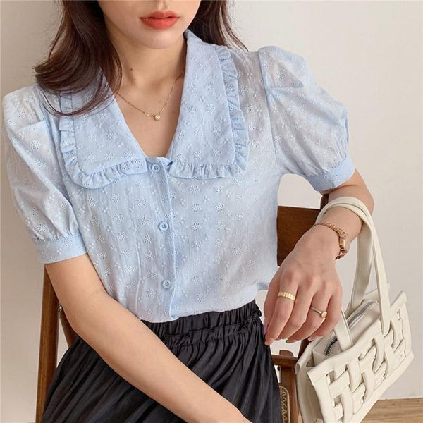 women's blouses & shirts vogorsean cotton womens summer 2021 korean version short sleeve women blouse shirt white/blue
women's blouses & shirts vogorsean cotton womens summer 2021 korean version short sleeve women blouse shirt white/blue