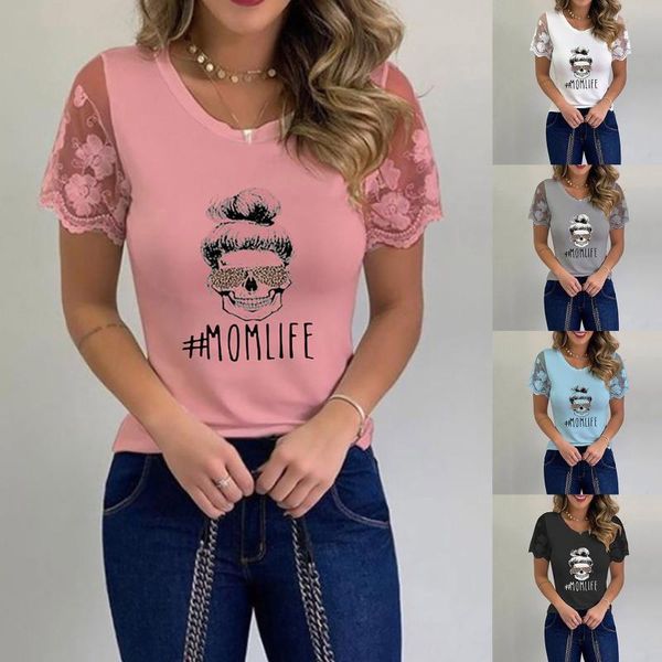 women's t-shirt lace casual soild cross bare summer block shirts, White 
women's t-shirt lace casual soild cross bare summer block shirts, White