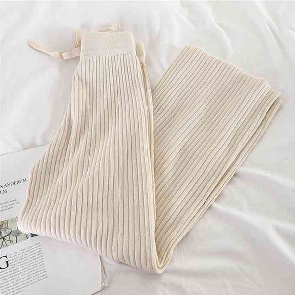 wide leg elastic waist womens pants pleated knitted solid simple casual ankle length korean fashion trendy daily all match, Black;white
wide leg elastic waist womens pants pleated knitted solid simple casual ankle length korean fashion trendy daily all match, Black;white