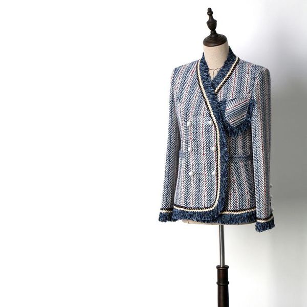 women's jackets wt8721060 college age reduction blue white stripes temperament small fragrant wind coat, Black;brown
women's jackets wt8721060 college age reduction blue white stripes temperament small fragrant wind coat, Black;brown