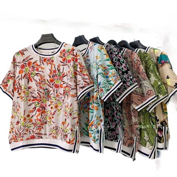 fashion lady summer printed t shirts casual loose women print femme short sleeve split t-shirts women's t-shirt, White
fashion lady summer printed t shirts casual loose women print femme short sleeve split t-shirts women's t-shirt, White