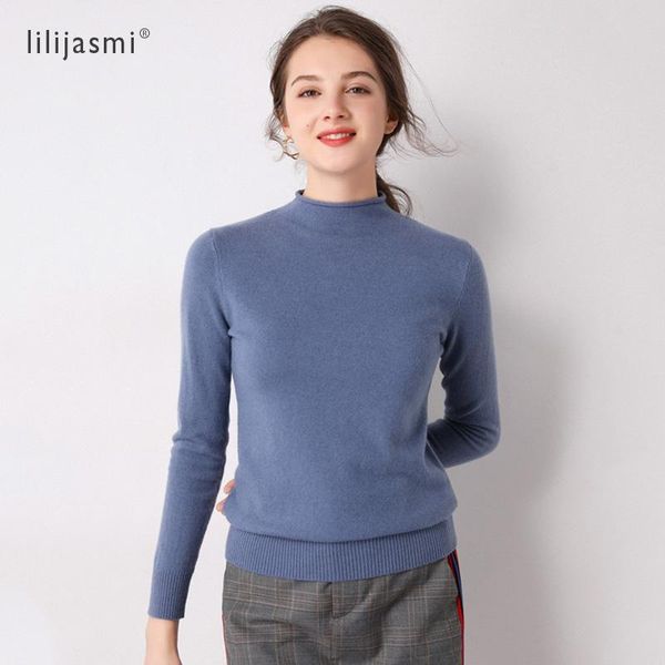women's sweaters basic womens rolled hem half turtleneck pullover sweater 100% merino wool 2021 trend colors lady jumpers, White;black
women's sweaters basic womens rolled hem half turtleneck pullover sweater 100% merino wool 2021 trend colors lady jumpers, White;black