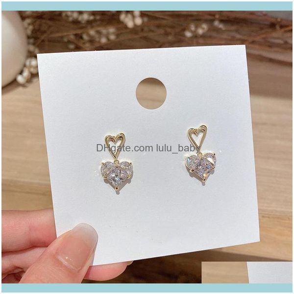 dangle jewelrydangle & chandelier shiny transparent zirconia earrings elegant gold color love heart zircon jewelry drop delivery 2021 kjhma, Silver
dangle jewelrydangle & chandelier shiny transparent zirconia earrings elegant gold color love heart zircon jewelry drop delivery 2021 kjhma, Silver