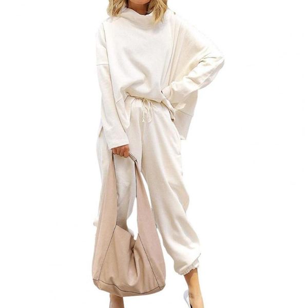 women's pants & capris spring/autumn high waist set women outfit solid color two pieces long sleeve blouse ankle banded streetwear, Black;white
women's pants & capris spring/autumn high waist set women outfit solid color two pieces long sleeve blouse ankle banded streetwear, Black;white