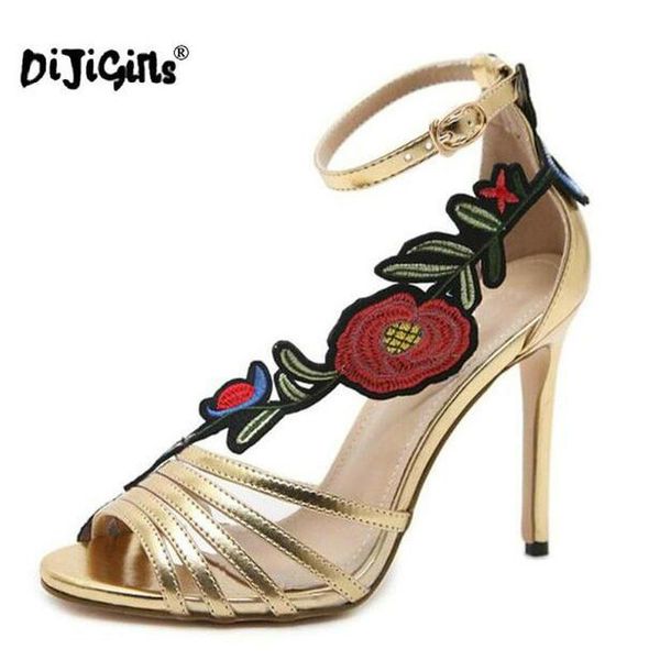 fashion 2021 high heels sandals women shoes open toe gold leather dress flower size 35-40, Black
fashion 2021 high heels sandals women shoes open toe gold leather dress flower size 35-40, Black