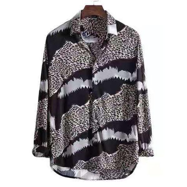 men's casual shirts men long sleeve vintage oversize button-down shirt fashion irregular leopard print male business muscle slim, White;black
men's casual shirts men long sleeve vintage oversize button-down shirt fashion irregular leopard print male business muscle slim, White;black