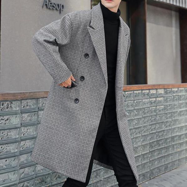 men's trench coats vintage england double breasted grey plaid overcoats mens loose autumn jackets for fashionable long elegant, Tan;black
men's trench coats vintage england double breasted grey plaid overcoats mens loose autumn jackets for fashionable long elegant, Tan;black