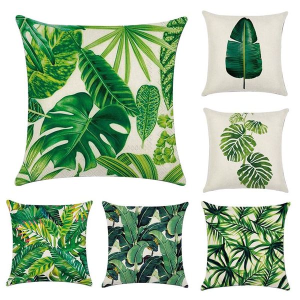 pillow case 6 pcs green leaves tropical plant pillowcase linen cover home decor square cushion printing
pillow case 6 pcs green leaves tropical plant pillowcase linen cover home decor square cushion printing
