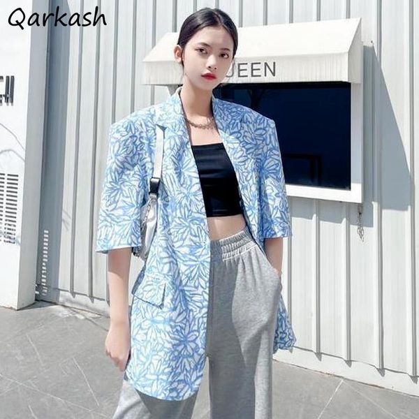 women's suits & blazers women temperament stylish notched loose ulzzang elegant blue print high street summer office lady design half s, White;black
women's suits & blazers women temperament stylish notched loose ulzzang elegant blue print high street summer office lady design half s, White;black