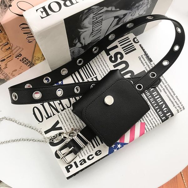 belts women's belt women rivet chain waist bag decoration simple fashion versatile korean style black, Black;brown
belts women's belt women rivet chain waist bag decoration simple fashion versatile korean style black, Black;brown