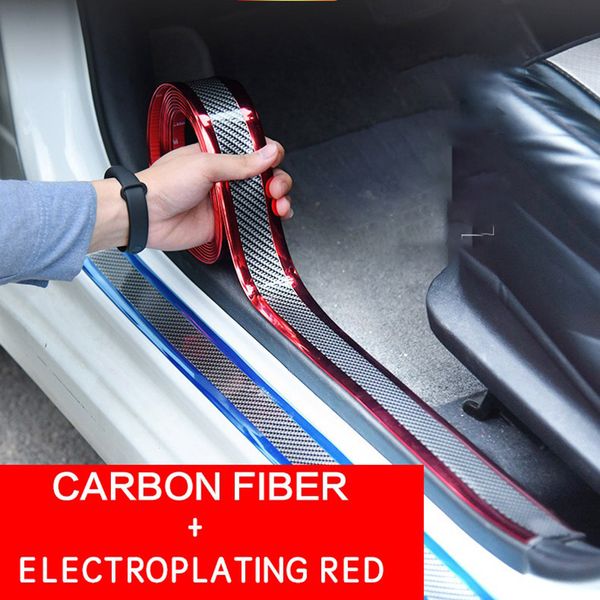 1pcs car stickers 5d carbon fiber electroplating red rubber styling door sill bumper strip threshold strip sticker
1pcs car stickers 5d carbon fiber electroplating red rubber styling door sill bumper strip threshold strip sticker
