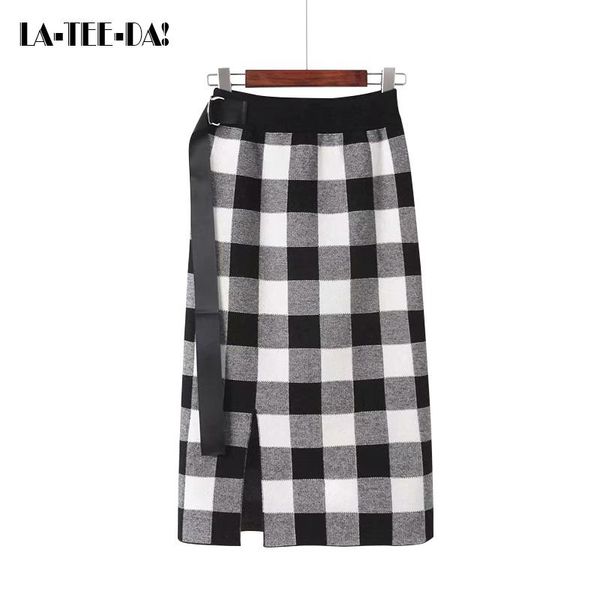 skirts ltd1198322 2021 grid midi knitted women elastic waist lady plaid package hip front split streamer ribbon pin vestidos, Black
skirts ltd1198322 2021 grid midi knitted women elastic waist lady plaid package hip front split streamer ribbon pin vestidos, Black