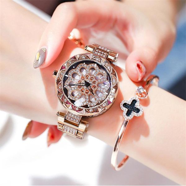 wristwatches fashion luxury golden flower diamond women watch dial turn ladies quartz female rotary timepiece drop, Slivery;brown
wristwatches fashion luxury golden flower diamond women watch dial turn ladies quartz female rotary timepiece drop, Slivery;brown