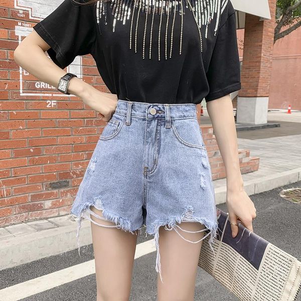 women's shorts 2021 summer denim women fashion all-match high waist wide leg a line loose casual slimming retro, White;black
women's shorts 2021 summer denim women fashion all-match high waist wide leg a line loose casual slimming retro, White;black