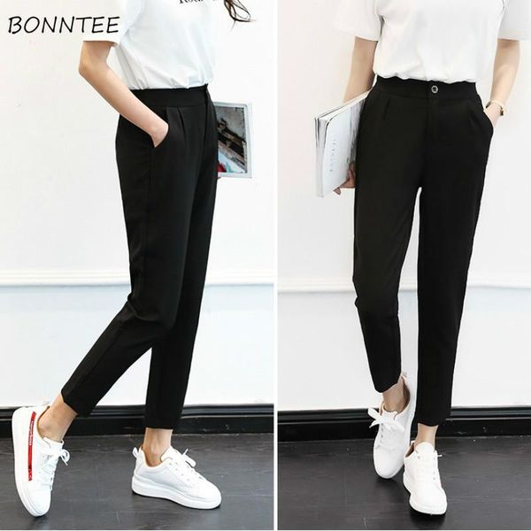 pants women spring autumn leisure high waist loose korean style soft solid streetwear ulzzang womens trousers chic all-match ins women', Black;white
pants women spring autumn leisure high waist loose korean style soft solid streetwear ulzzang womens trousers chic all-match ins women', Black;white