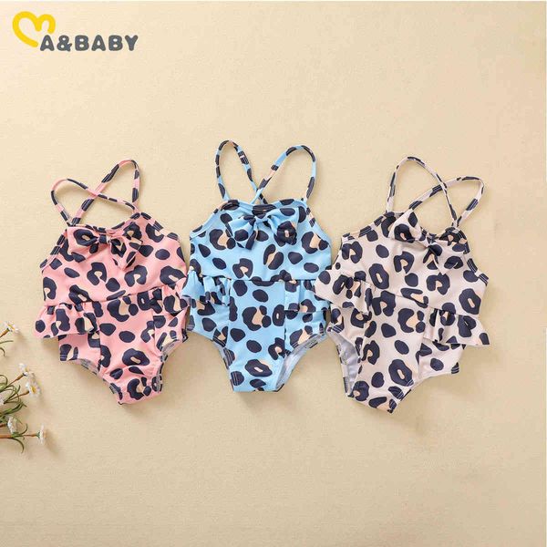 0-3y summer toddler born infant baby girls swimwear leopard ruffles bow bathing suit beachwear 210515, Black
0-3y summer toddler born infant baby girls swimwear leopard ruffles bow bathing suit beachwear 210515, Black