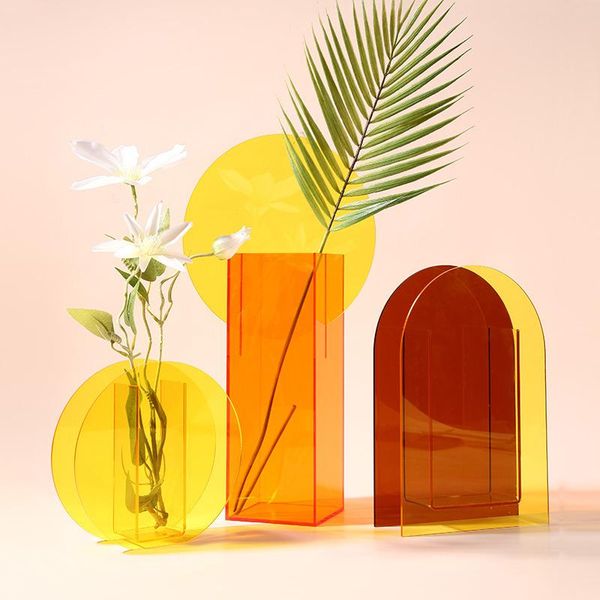 nordic ins color acrylic vase simple art geometric transparent living room flower arrangement deskhome decoration vases
nordic ins color acrylic vase simple art geometric transparent living room flower arrangement deskhome decoration vases