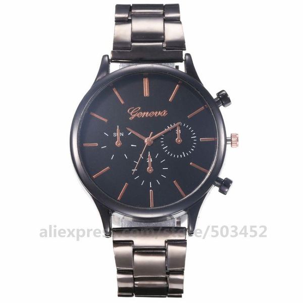 wristwatches 100pcs/lot geneva classic design stain steel belt watch 3 eye decoration girlfriend alloy factory price clock, Slivery;brown
wristwatches 100pcs/lot geneva classic design stain steel belt watch 3 eye decoration girlfriend alloy factory price clock, Slivery;brown
