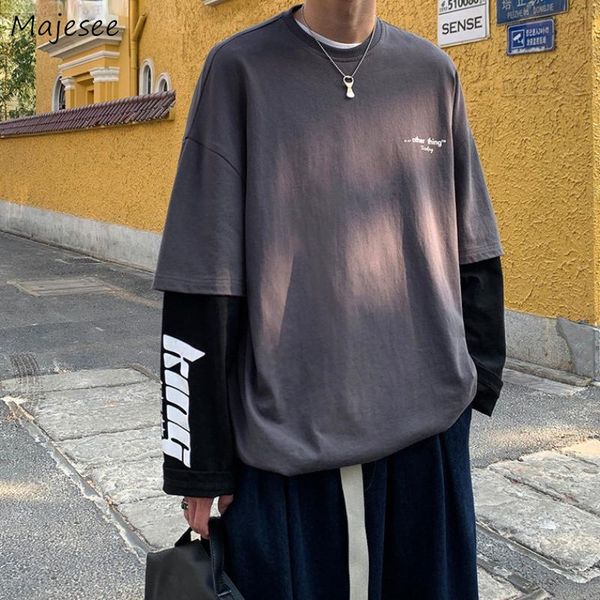 men's t-shirts men long sleeve oversize 3xl bf fashion printed patchwork fake 2 pieces for teens hip hop loose casual outwear ins, White;black
men's t-shirts men long sleeve oversize 3xl bf fashion printed patchwork fake 2 pieces for teens hip hop loose casual outwear ins, White;black