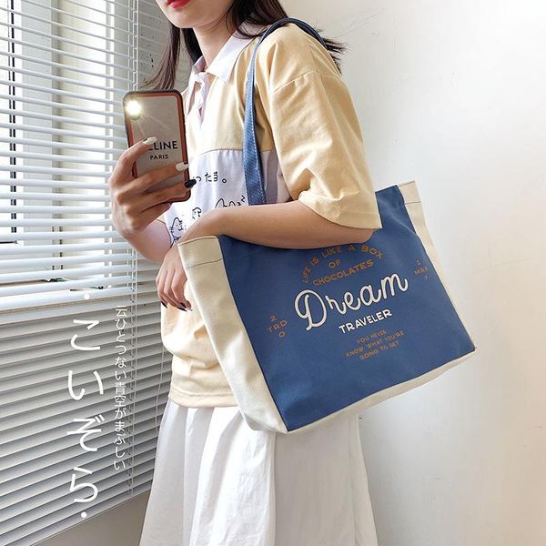 evening bags youda women canvas shopping bag letters print female shoulder eco tote reusable harajuku shopper large-capacity
evening bags youda women canvas shopping bag letters print female shoulder eco tote reusable harajuku shopper large-capacity