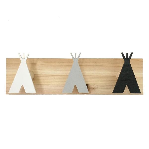 hooks & rails cute tent row hooks, creative home clothes hangers, solid wood children's room wall decoration
hooks & rails cute tent row hooks, creative home clothes hangers, solid wood children's room wall decoration