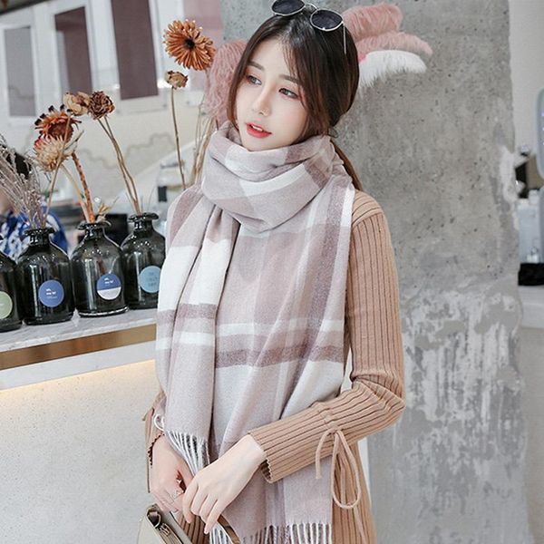 scarves winter classic plaid wool scarf women tassels fine wraps shawl thick warm checkered pattern sheep for female, Blue;gray
scarves winter classic plaid wool scarf women tassels fine wraps shawl thick warm checkered pattern sheep for female, Blue;gray