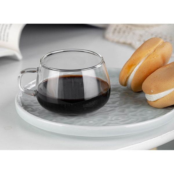 mugs aliminzon cups hand made heat-resistant glass transparent cup 180ml, a group of two
mugs aliminzon cups hand made heat-resistant glass transparent cup 180ml, a group of two