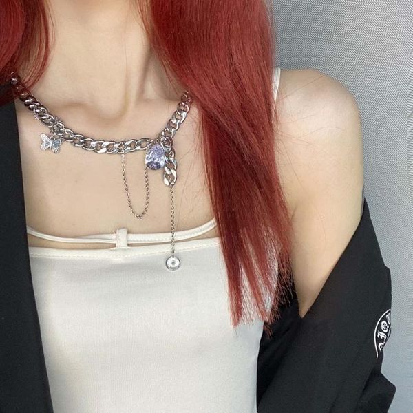 pendant necklaces personality silver color cuban chain necklace water drop zircon butterfly hip hop jewelry for trendy women gift
pendant necklaces personality silver color cuban chain necklace water drop zircon butterfly hip hop jewelry for trendy women gift