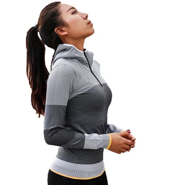 running jackets simple women autumn sport jacket athletic shirts zipper hooded long sleeve yoga sweatshirt gym training coat, Black;red
running jackets simple women autumn sport jacket athletic shirts zipper hooded long sleeve yoga sweatshirt gym training coat, Black;red